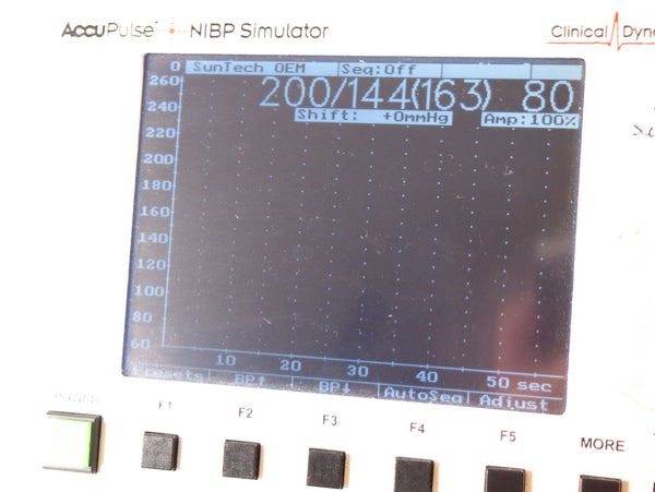 Simulatore NIBP Clinical Dynamics AccuPulse - Testato e funzionante