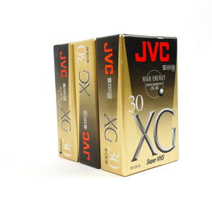 Lot de 3 cassettes S-VHSC JVC XG 30 - 481007
