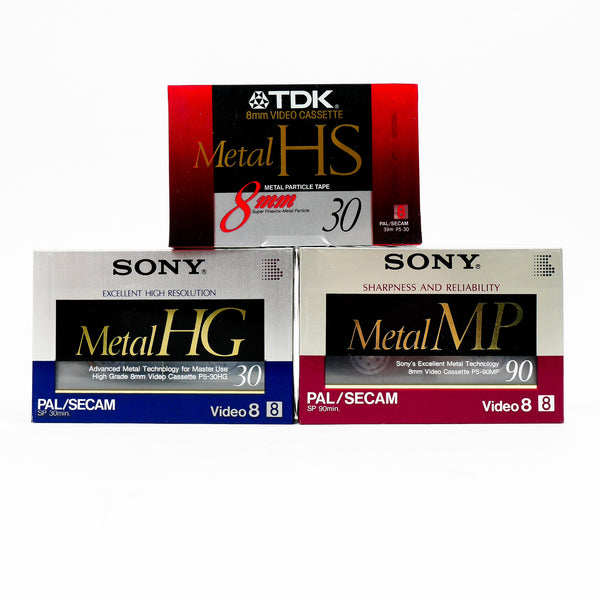 Cassettes Sony TDK video8 - Hi8 - Digital8 P5 - X3 - Ref 488030