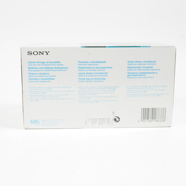 Lot de 4 VHS Cassettes Sony CD 180 Minutes - 499001