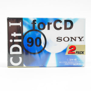 Lot Cassettes Sony CDit I 90  C90 90 Minutes x2 - NOS - Ref 502001