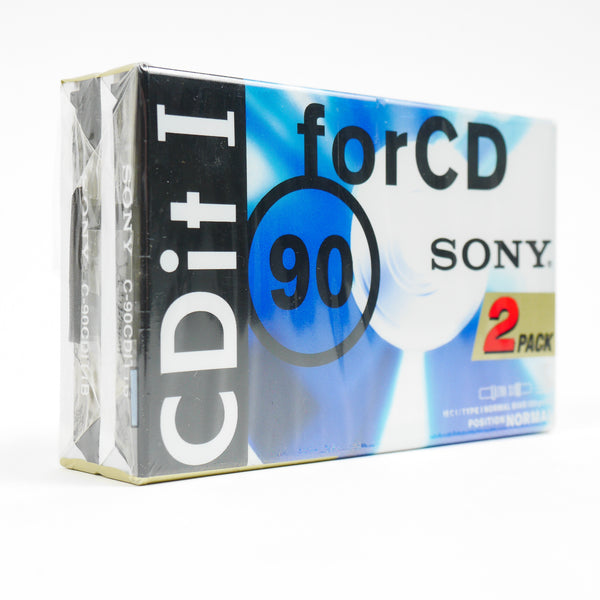 Lot Cassettes Sony CDit I 90  C90 90 Minutes x2 - NOS - Ref 502001