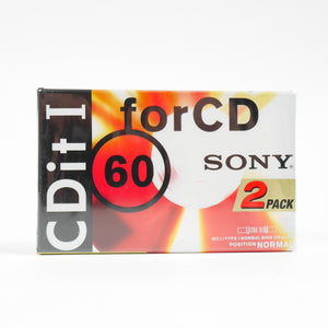 Lot Cassettes Sony CDit I 60  C60 60 Minutes x2 - NOS - Ref 502040