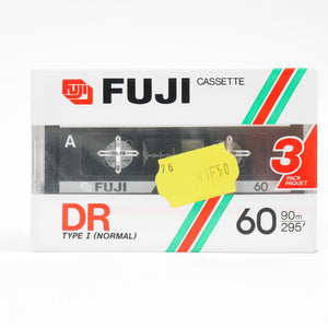 Lot Cassettes Fuji DR 60 Minutes x3 - NOS - Ref 502010