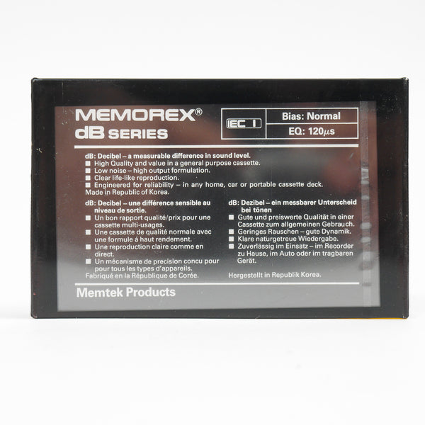 Lot Cassettes Memorex DB  C90 Minutes x5 - NOS - Ref 502021