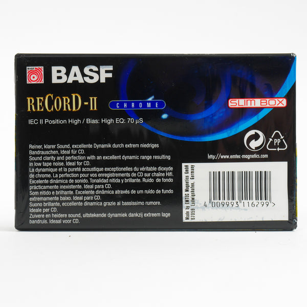 Lot Cassettes Chrome BASF Record II 46 Minutes x5 - NOS - Ref 502029