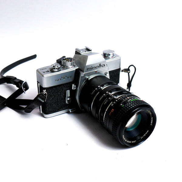 Minolta SRT 101 Reflex 24x36 + MC Rokkor PF 50mm f:1.7 Kit complet - Ref 693021