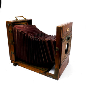 Chambre Photographique 23x18cm Bois et Laiton du 19eme Siècle - 698002