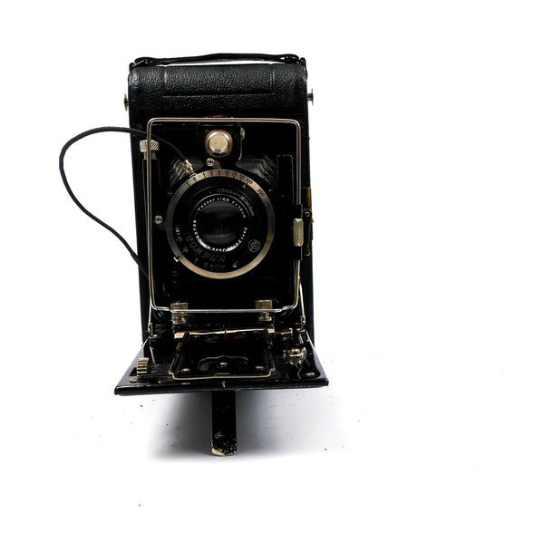 Chambre folding Platos-Film 8x10.5cm Leitz Tessar 12cm f:4,5 Compur- 698003