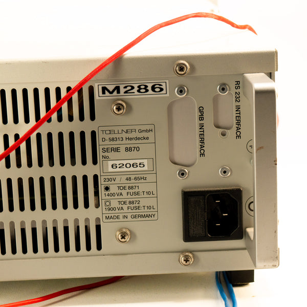 Alimentation  Haute Puissance Toellner TOE 8871-60 - 1000W - 60V - 35A - 721082