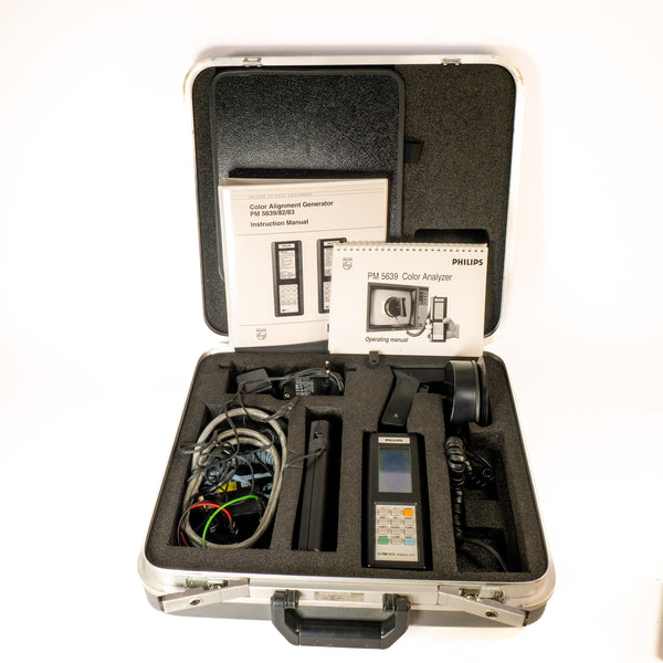 Kit Complet Philips PM5639 + PM5639/83 Générateur d'Alignement & Colorimètre