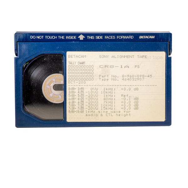 Sony Betacam SP Alignment tape CR8-1A PS - Audio - 8-960-098-45 - 721117