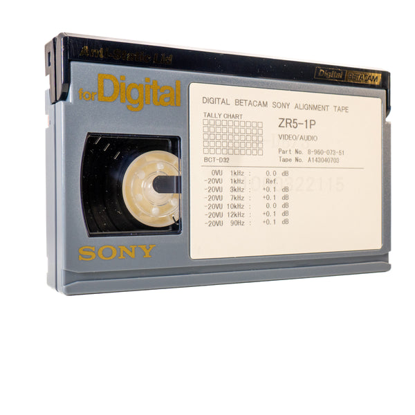 Sony Digital Betacam Alignment Tape ZR5-1P Audio/Video - Broadcast