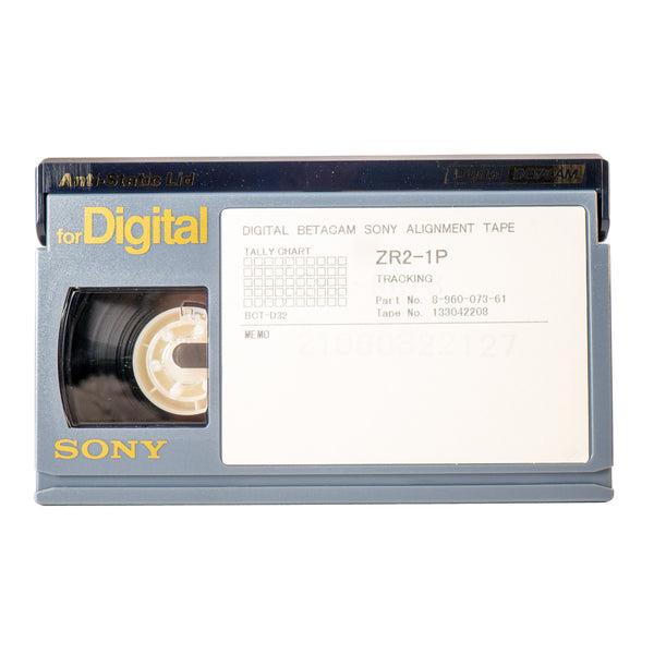 Sony Digital Betacam Alignment Tape ZR2-1P Audio/Video - Broadcast