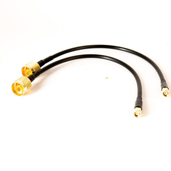 Paire Câbles Coaxiaux RF Type-N Mâle vers SMA Mâle - Haute Qualité
