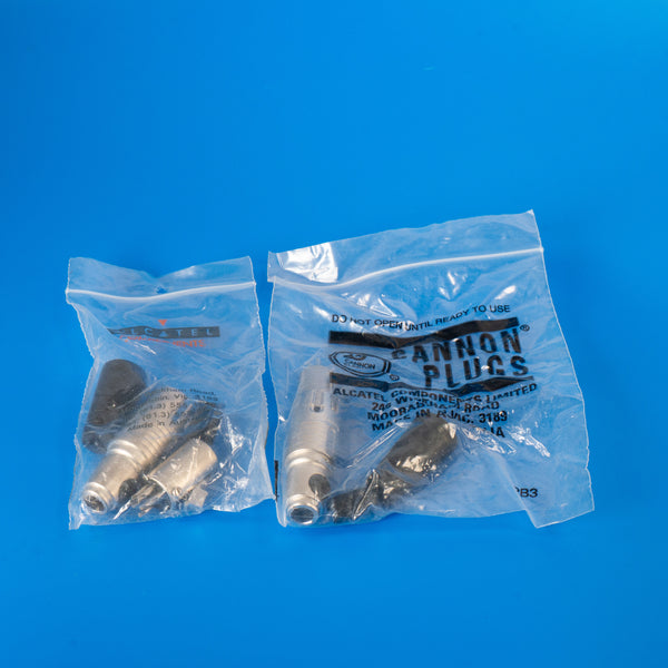 Lot 2 Prises XLR Femelle 6 Broches Alcatel Cannon - Neuf - Audio Pro
