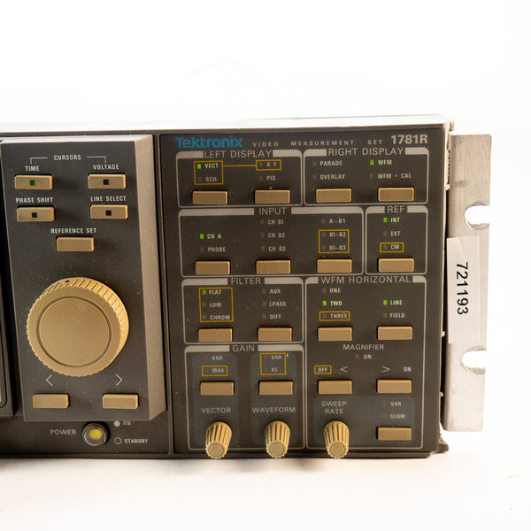 Tektronix 1781R – PAL Video-Messsystem – Vektorskop + Wellenformmonitor – Gebraucht