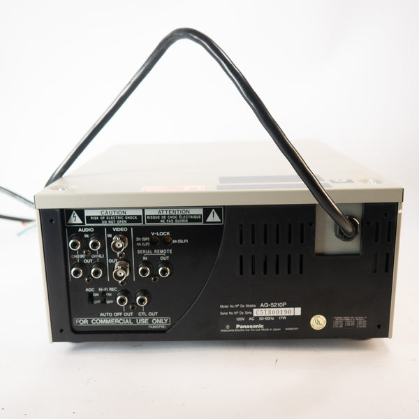 Panasonic AG-5210P – Professionele VHS Recorder – Originele Doos – Niet Getest / Voor Onderdelen