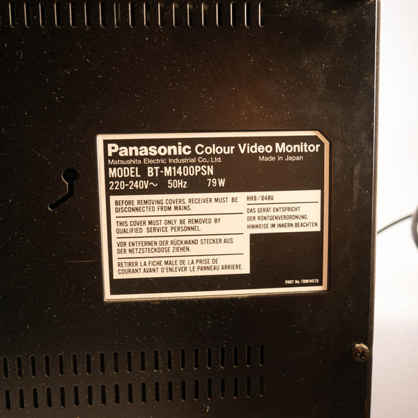 Moniteur vidéo couleur Panasonic BT-M1400PSN - PAL/SECAM - Testé fonctionnel