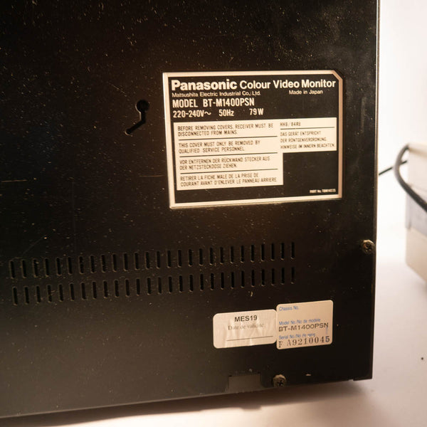Moniteur vidéo couleur Panasonic BT-M1400PSN - PAL/SECAM - Testé fonctionnel