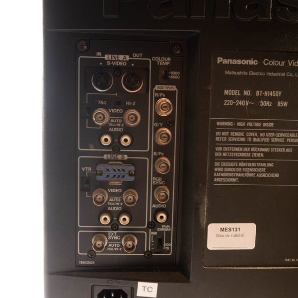 Monitor video a colori Panasonic BT-H1450Y - PAL/SECAM/NTSC - Testato e funzionante