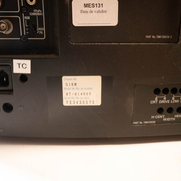 Monitor video a colori Panasonic BT-H1450Y - PAL/SECAM/NTSC - Testato e funzionante