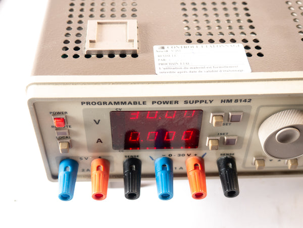 Hameg HM8142 programmeerbare voeding dubbele uitgang 0-30V - getest werkend