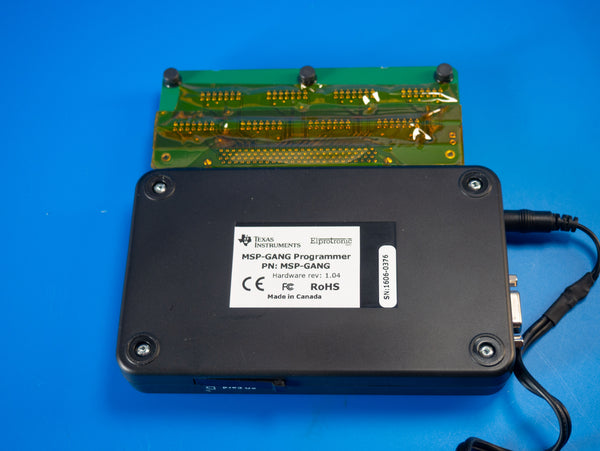 Programador Texas Instruments MSP-GANG (Elprotronic) - Probado OK, con splitter y fuente de alimentación