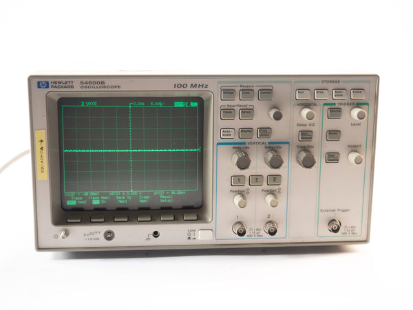 Oscilloscope Hewlett Packard 54600B 100 MHz 2 voies - Testé OK, sans poignée ni sondes