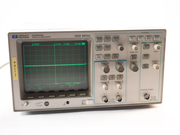 Oscilloscope Hewlett Packard 54600B 100 MHz 2 voies - Testé OK, sans poignée ni sondes