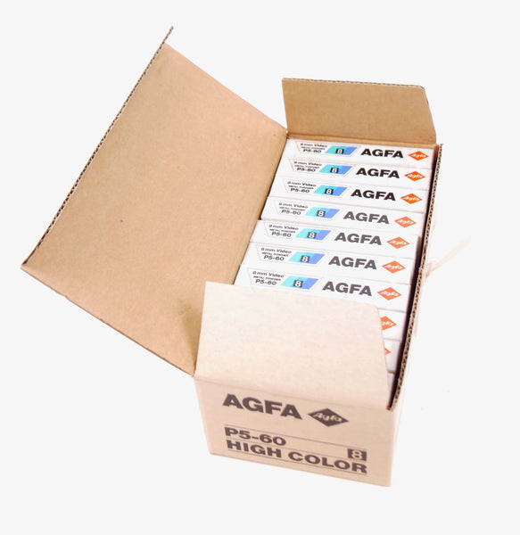 Lot Cassettes Agfa video 8 60 Metal Powder P5-60 - 60 Minutes X10