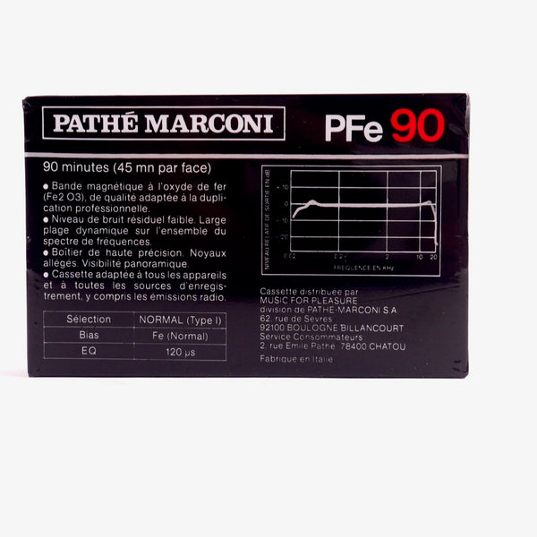 Cassettes Pathé Marconi PFe 90  C90 90 Minutes - NOS - Normal position Type 1